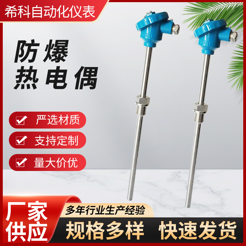 厂家生产智能防爆热电偶 供应K型热电偶 智能耐高温铂铑热电偶