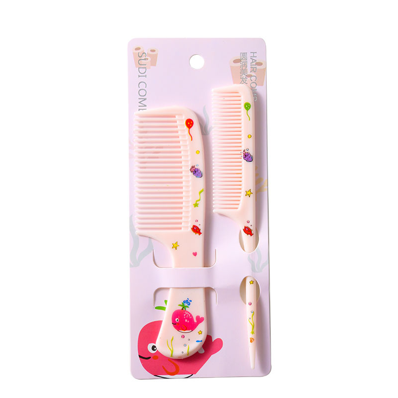 Peines para niños niñas para bebés especiales no dañar cabello lindo dibujos animados pequeños dientes densos caseros niñas cabello largo pelo recto