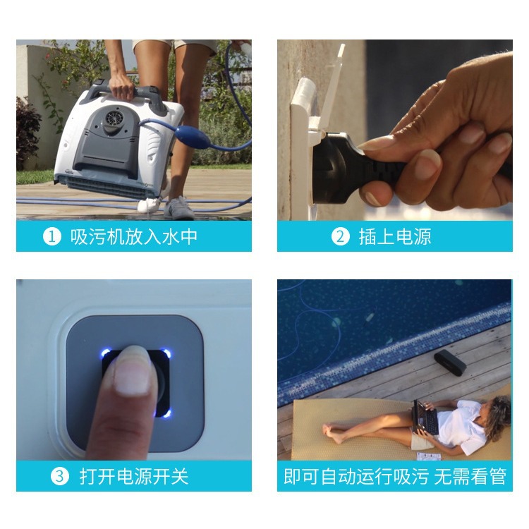 American delfín m200 piscina accesorios de la máquina de succión automática agua tortuga inferior Limpieza Subacuática robot succión