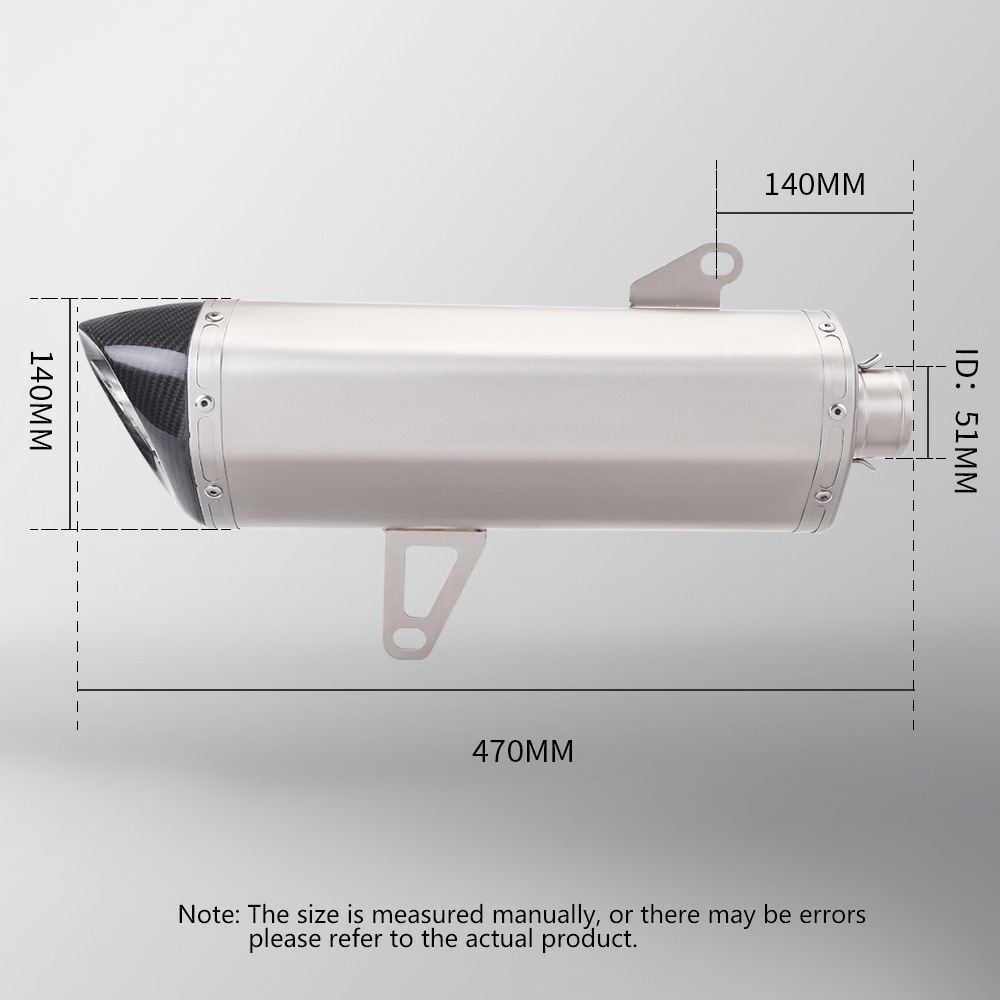 Motorcycle exhaust pipe modification suitable for XMAX300 stainless steel exhaust pipe front and rear section set 17-23