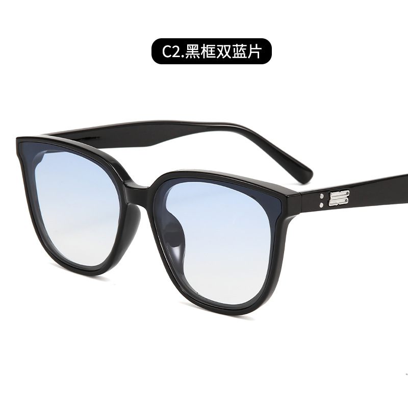 Gafas de sol gm para mujer, protección solar, gafas de sol anti-UV, gafas de sol UV400 con montura cuadrada para mujer, estilo coreano