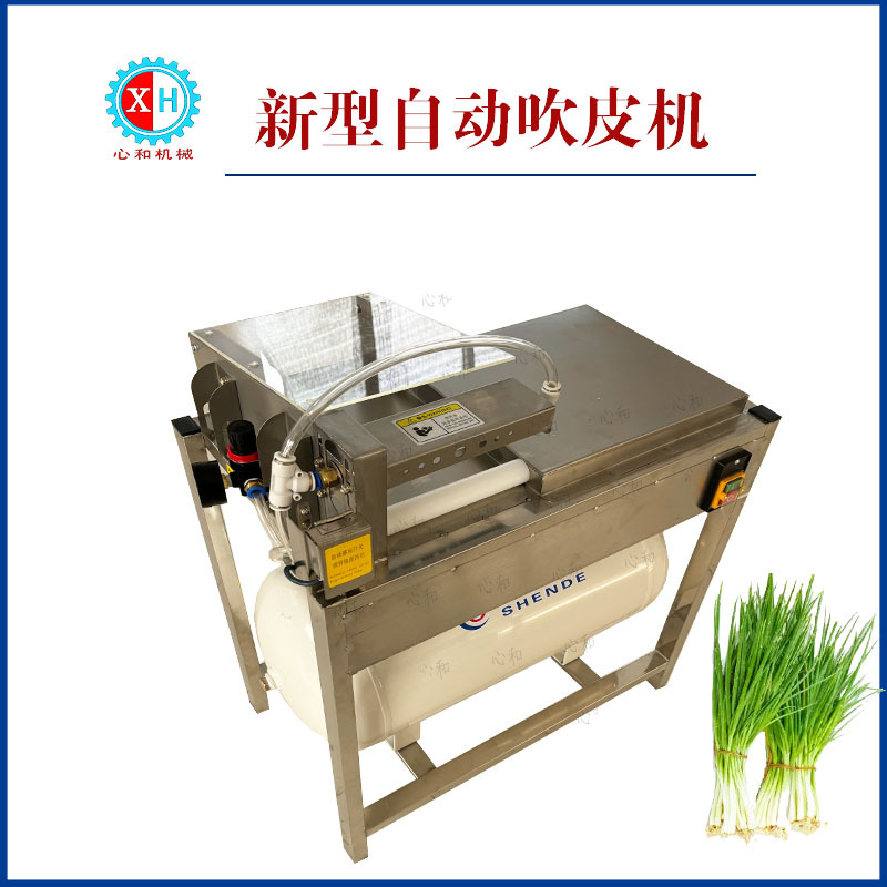 厂家直销 小型吹葱皮机 台式商用大小葱剥皮机 青葱去皮脱皮机器