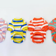 2022 New Cat Rainbow Fleece Suit Autumn/Winter Cartoon Cute Pet Cat Clothing Apparel