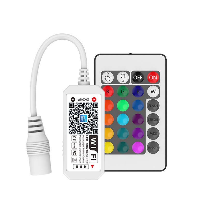 Smart furniture wifi controller 2.4G controller 24 key Mini WIFI LED RGB Controlle