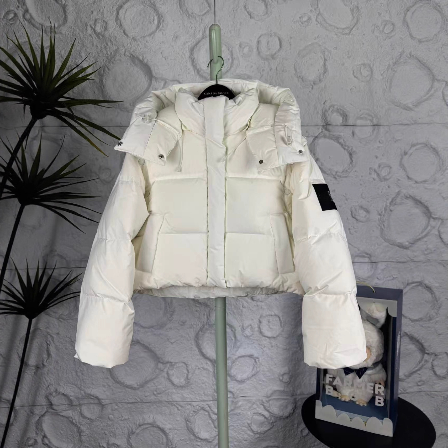 高品质北脸可拆卸脱袖新款短款羽绒服立领连帽外套保暖厂家直销批