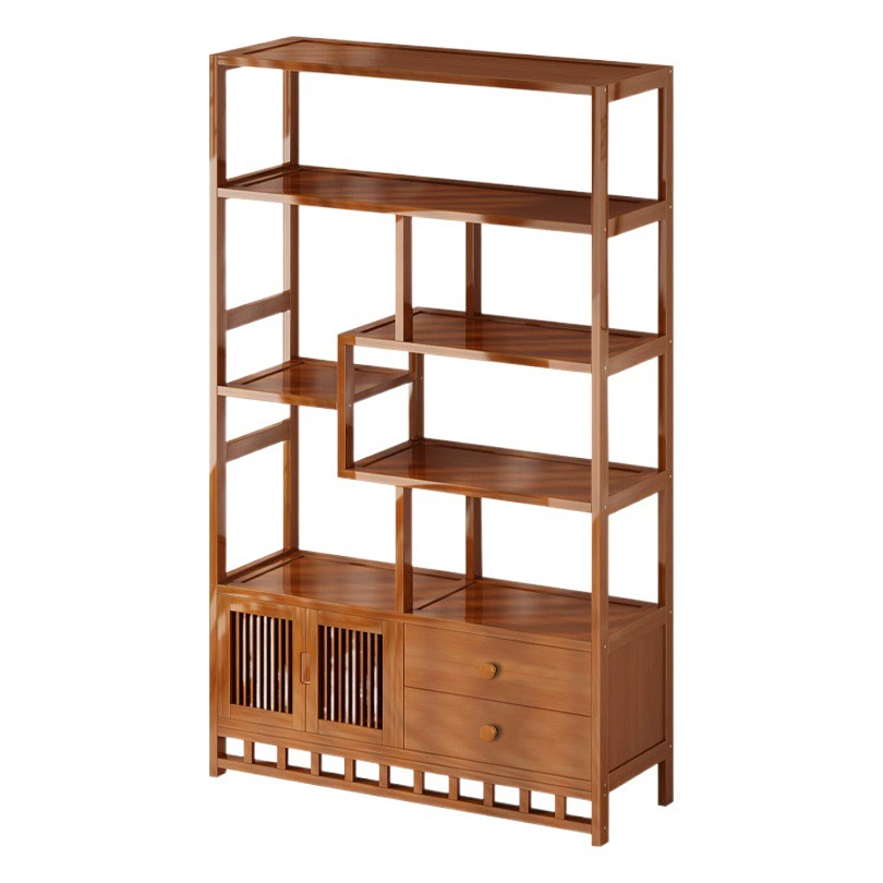 Антикварная стойка Nanzhu Павильон Duobao Маленькая стойка для размещения фиолетовых глиняных горшков Китайская стойка для чая Стеллаж для хранения чайной комнаты Стеллаж для выставки товаров