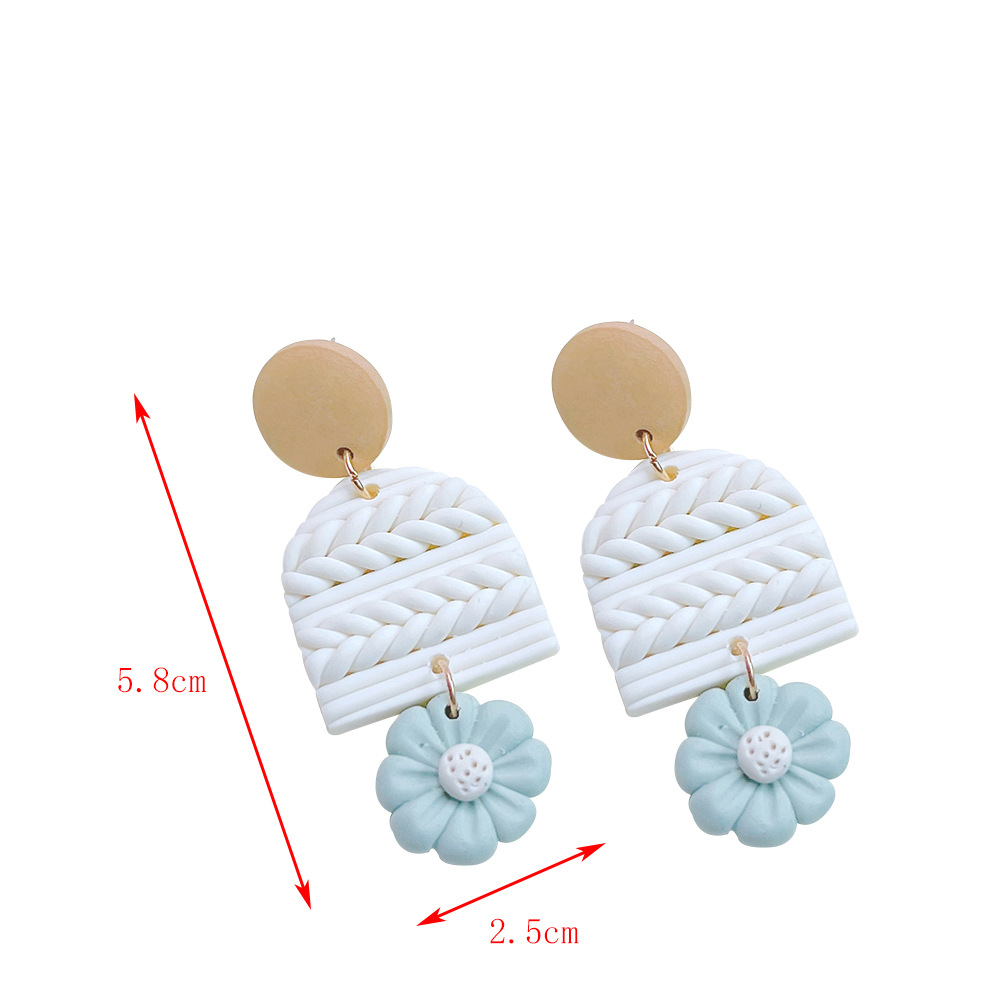 Fashion Flower soft clay Womenu0027S Drop Earrings 1 Pair