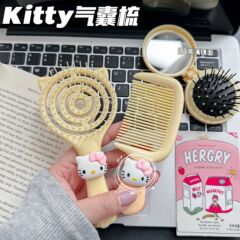 新款卡通ins梳子小巧便携镂空造型梳子猫爪按摩软齿可爱蓬松学生