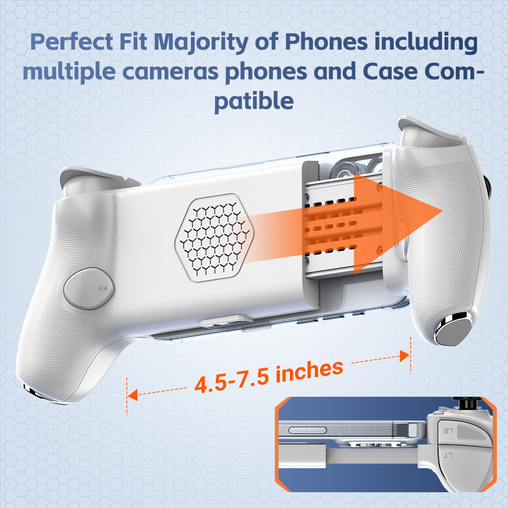 Jiaying Ago con cable Bluetooth teléfono móvil computadora Switch streaming PS5 gamepad tirando telescópico Android iOS