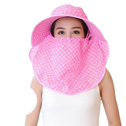 Bicycle Hat for Women, Summer Sun Hat, Summer Sunshade Hat, Women's Sun Protection Hat, Face Shield, Breathable, Wide Brim Tea Picking Hat for Women
