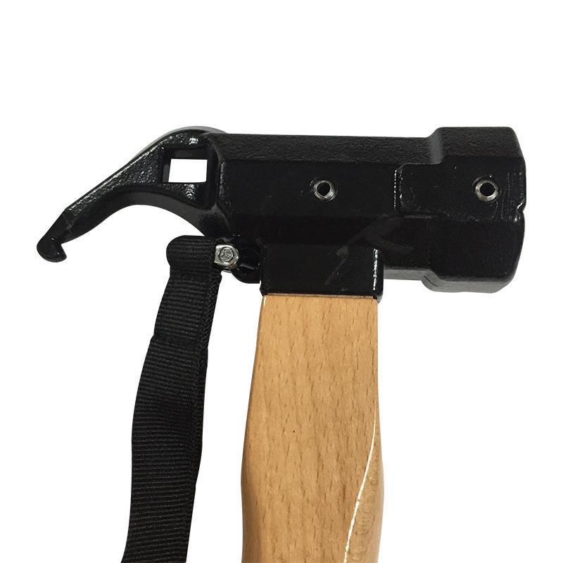 户外露营多功能铜锤子 木柄羊角锤 帐篷地钉铁锤救生工具拔钉锤