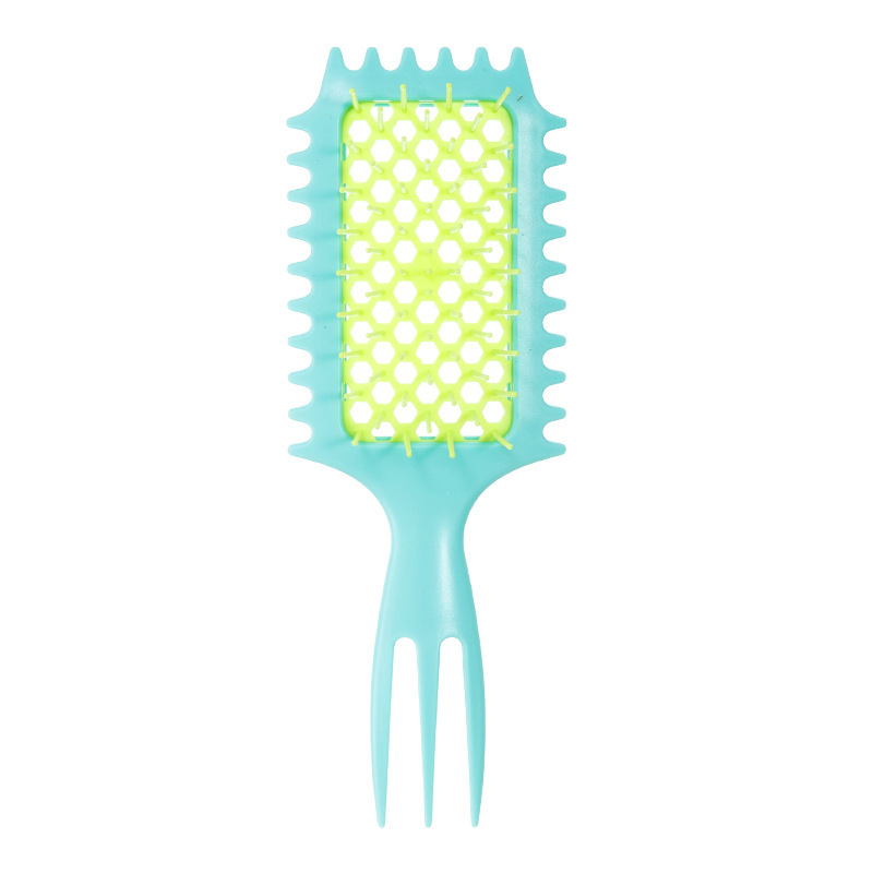 Hot sale cabello WANMEI hueco pein de modelado multifuncional extrusor de pasta de cola afilada pein flojo rebote rizado