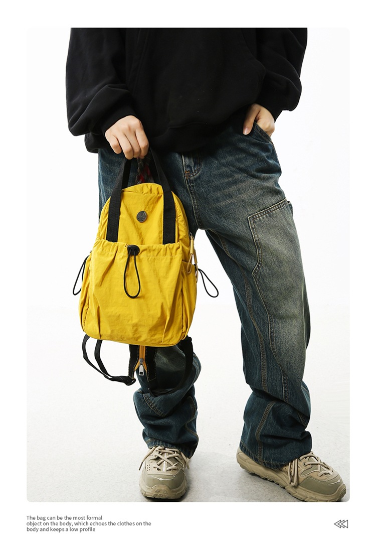 Backpack Men's And Women's 2025 Multifunctional Breast Bag Lightweight Nylon Cloth Bag Single Shoulder High Value Work Commuter Messenger Bag_voghion.com