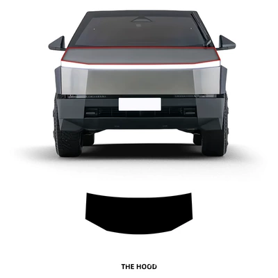 Cyber Off-Road Station Wagon — Car paint protective film - front-cover-tpu-transparent-protective-film-tesla-cybertruck