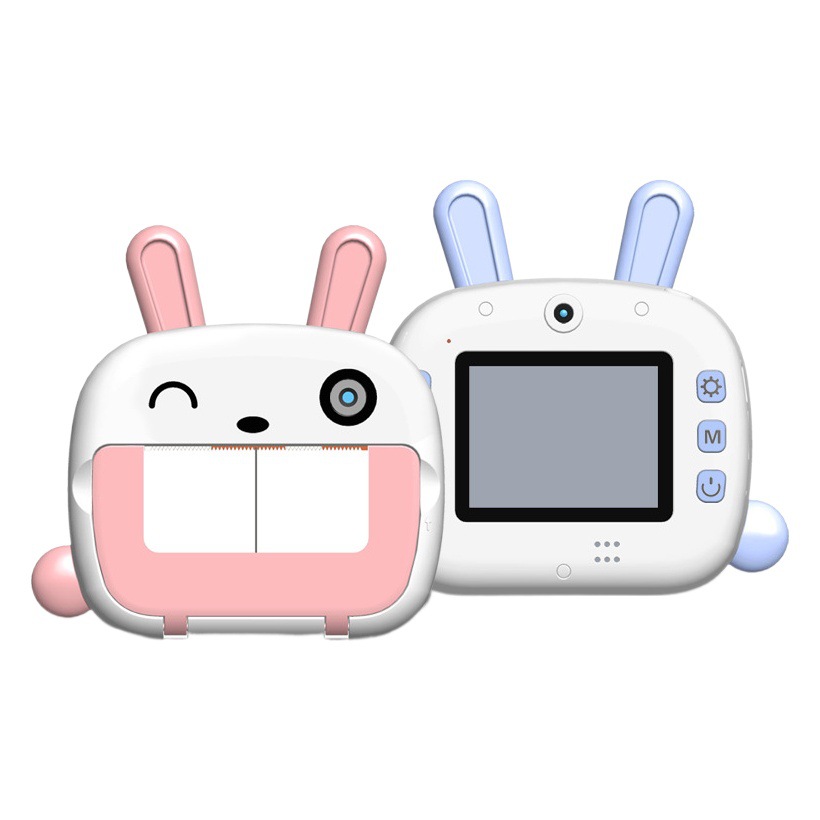 Cámara de impresión térmica Polaroid WIFI para niños Cámara digital de dibujos animados de mini estudiante de alta definición delantera y trasera