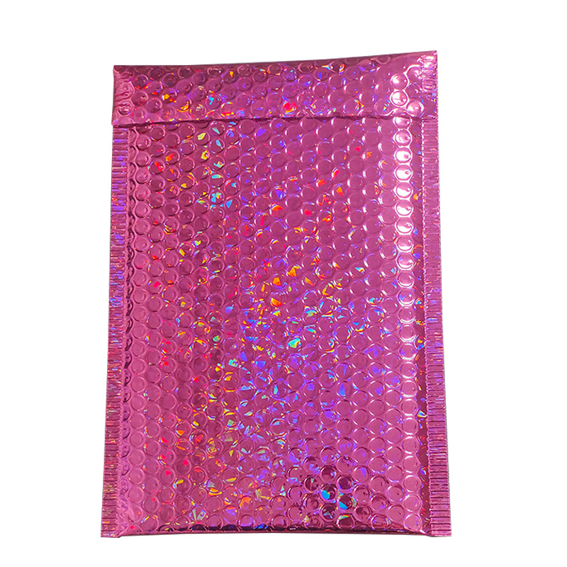 Bolsa de burbujas láser comercio electrónico película aluminizada embalaje de joyería embalaje de ropa bolsa exprés bolsa de burbujas de papel de aluminio engrosada a prueba de golpes