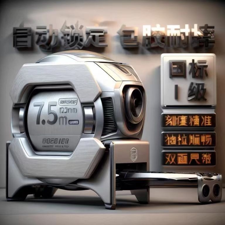 黑科技荧光尺带进口卷尺5米加宽7.5米10米加厚耐磨盒尺米尺高精度