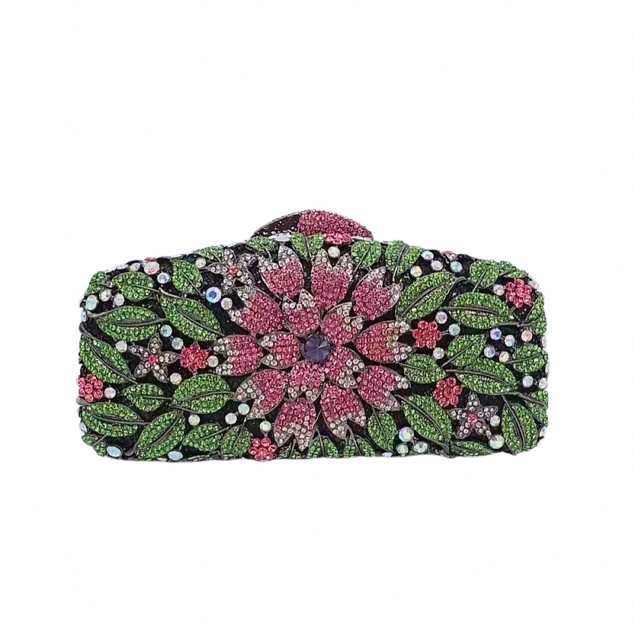 Túi clutch nữ đính đá pha lê kim cương dạ hội cầm tay — Màu đen, Cá tính đặt làm
