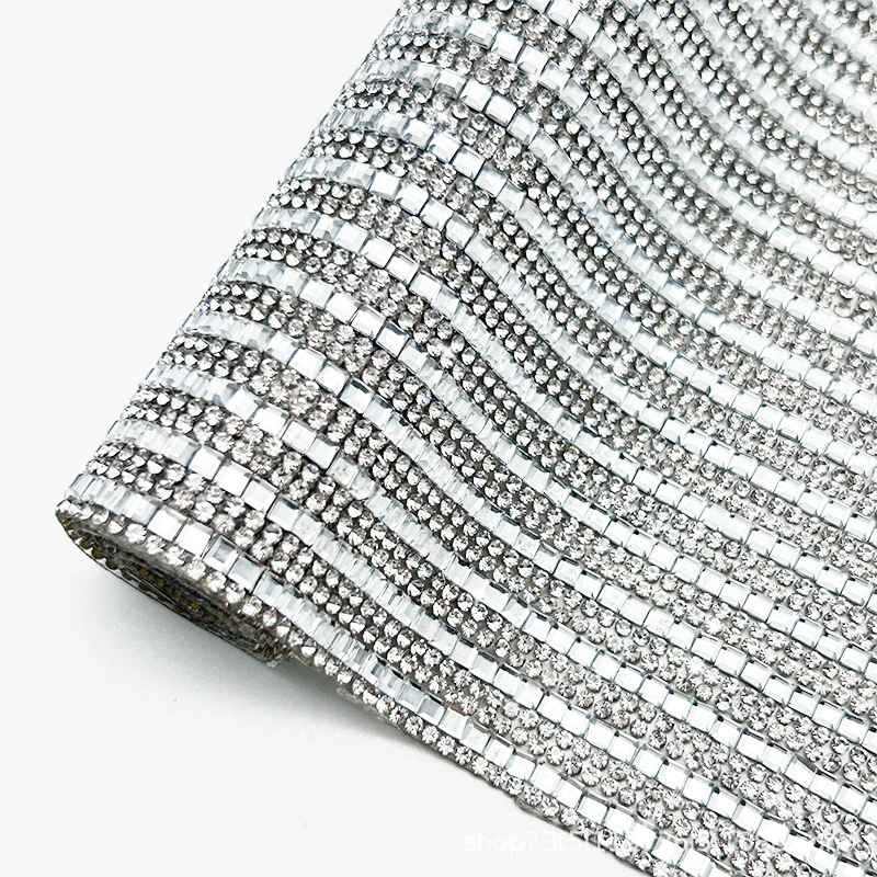 Nuevo tipo de vidrio cuadrado diamante de agua adhesivo de fusión en caliente taladro de malla autoadhesivo taladro de decoración de automóviles taladro taladro taladro de maleta diy