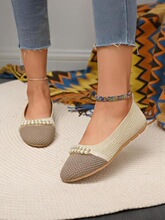 W 49585 Beaded Knit Flat Shoes ������֯ƽ��Ь �羳����