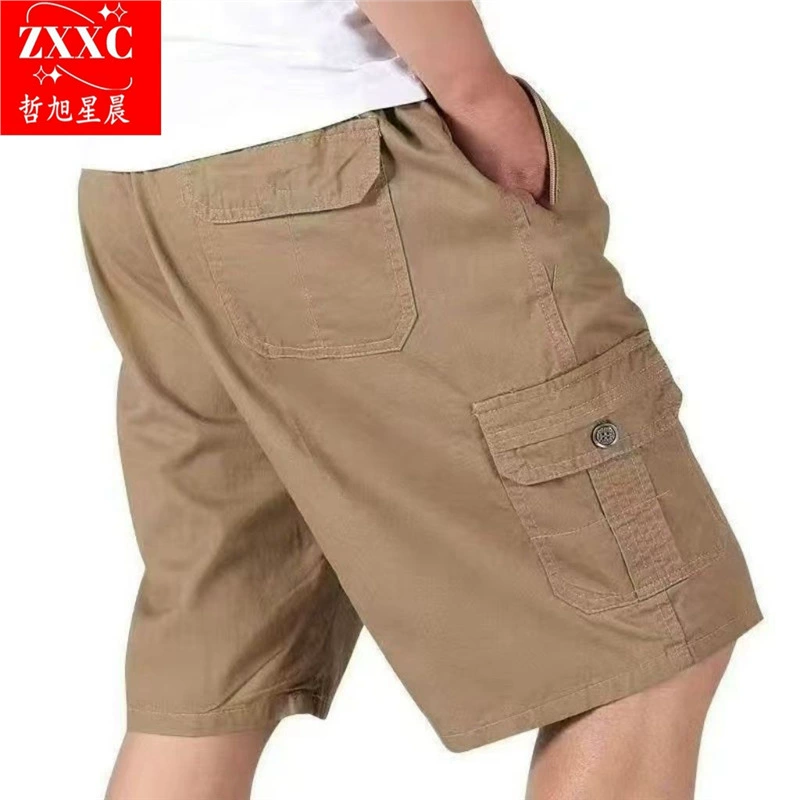 Summer thin shorts, trousers, for middle age, plus size