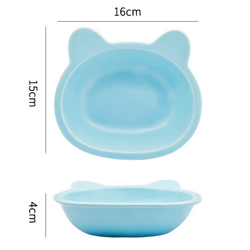 싱글 고양이 귀 그릇 - 블루