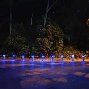 Led Light-Emitting Warning Isolation Automatic Adjustable Column Finished Stainless Steel Car Stop Night Market School Building Telescopic Pile