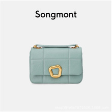 songmont小号巧克力包系列设计师新款牛皮斜挎链条软手机包小方包