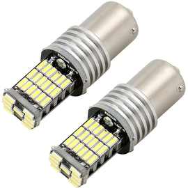 汽车刹车灯1156/1157 3157 7443 4014解码45smd倒车转向灯