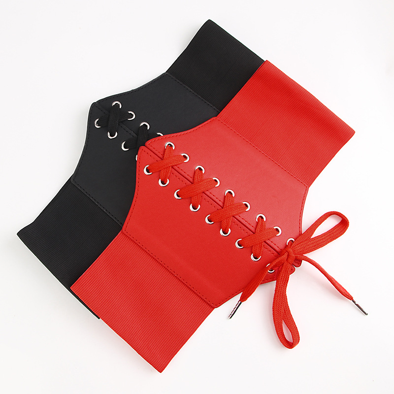 Cintura larga sottile da donna New Retro Palace, versatile cintura elastica elastica europea e americana_voghion.com