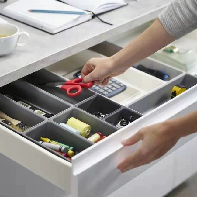 Коробка для ящиков Коробка для шкафов Пластиковый ящик для отделки складной посуды