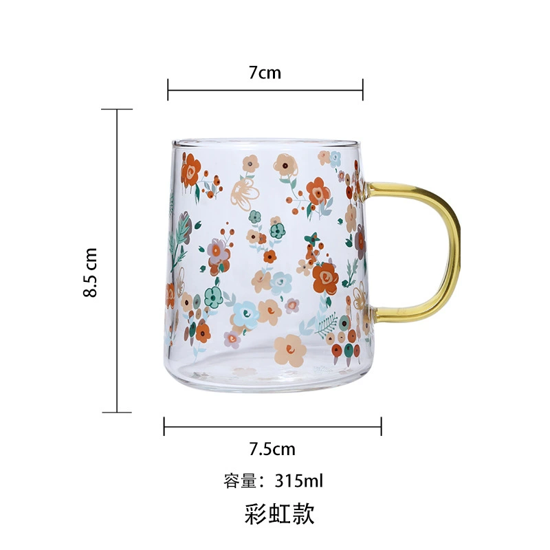 Teapot, glass tea set, sticker