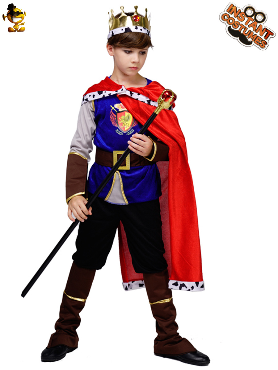 Halloween niños rey Cosplay traje etapa rendimiento traje niño rey traje juego de rol