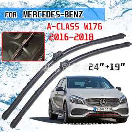 亚马逊热适用MERCEDES BENZ A-CLASS W176 2016-2018前雨刮器雨刷