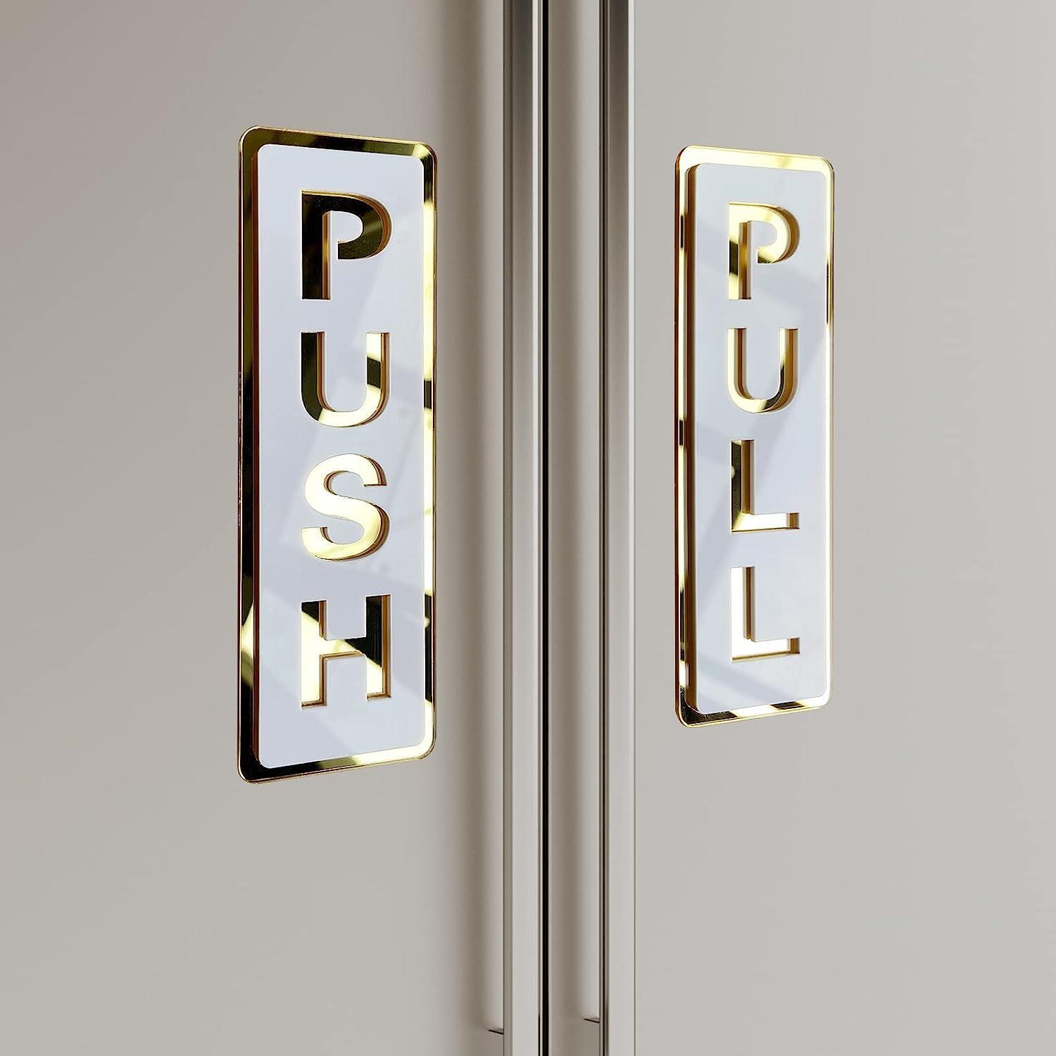 Pegatinas de puertas correderas PUSH y PULL transfronterizas