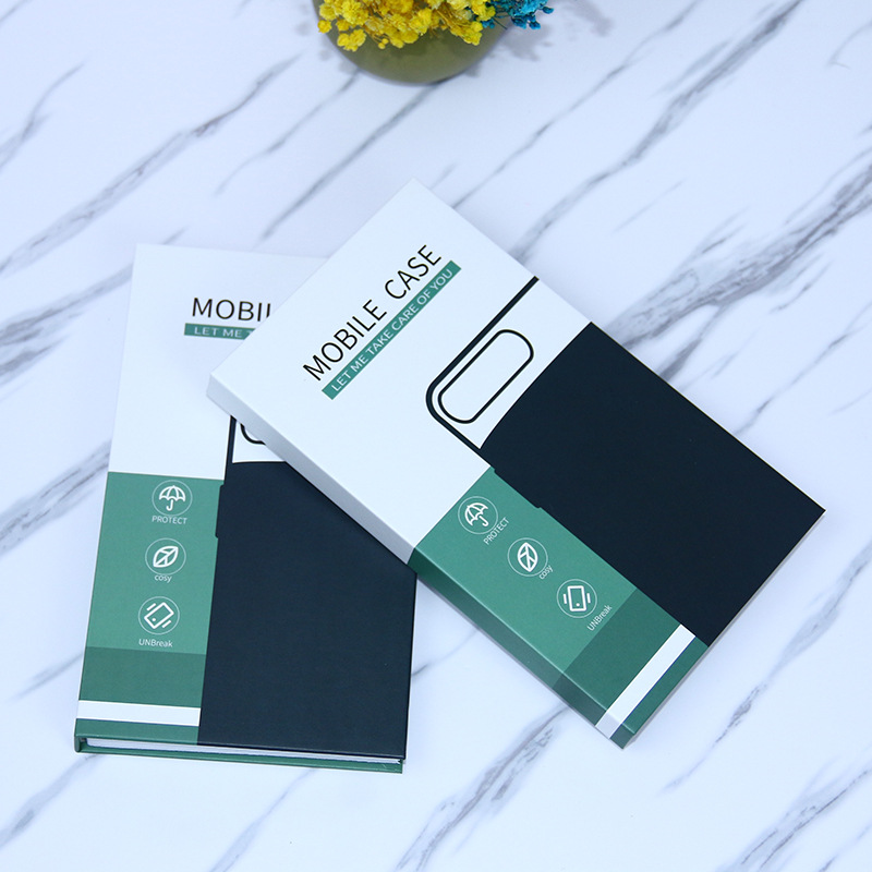 Apple iPhone case paper box, tempered glass screen protector packaging box, phone film packaging book box