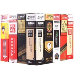 Refill for OdeMe pens, office, business, and exam ballpoint pen refills, 0.5mm black ink, red ink, water-based