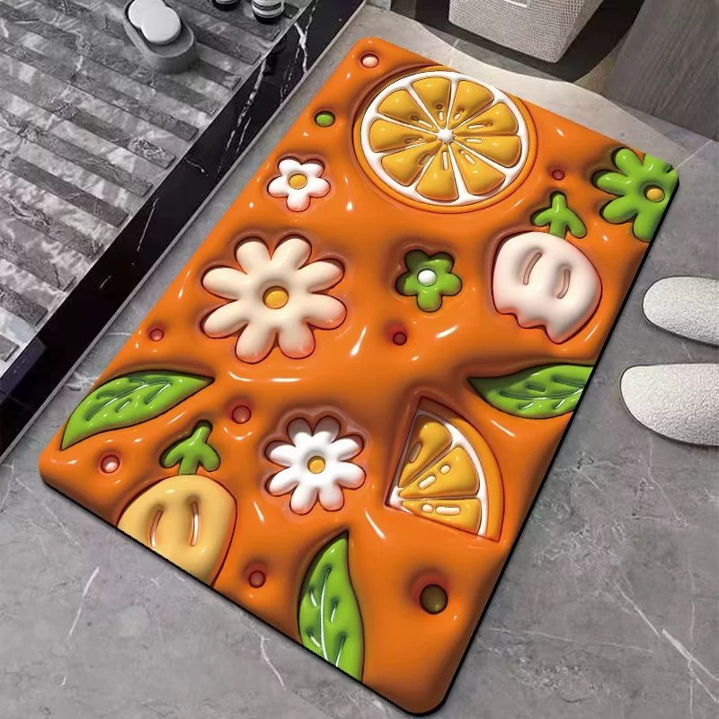 Экспансивный цветочек 3D трехмерный Впитывающий Коврик для ванной комнаты технология ткань мягкая ванная комната кухонные коврики в дверь