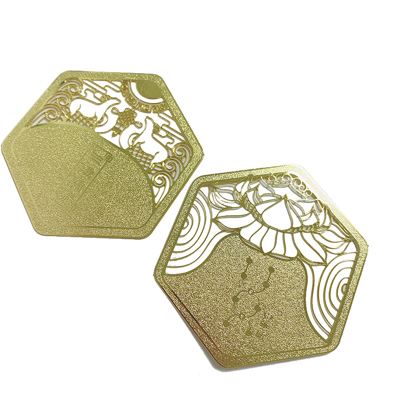 精美不锈钢电镀金银玫瑰金异形饰品镂空花边430 420 304 等材质