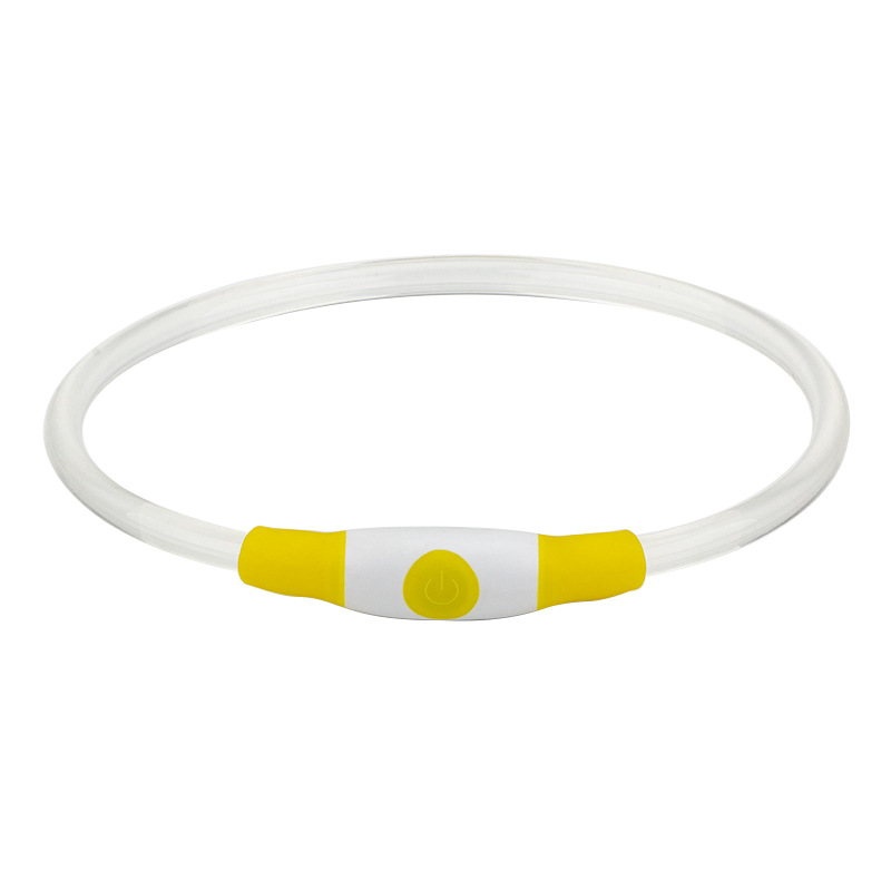 El collar luminoso para mascotas se puede cortar con apertura luminosa USB. Accesorios para perros. Decoraciones de babero para gatos.