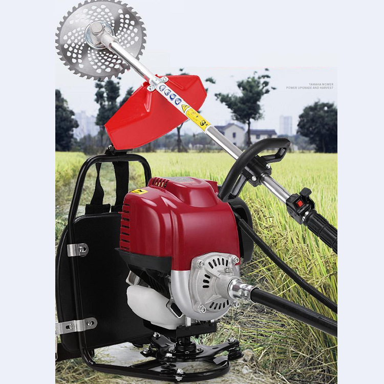 山东勤耕大动力四冲程侧挂式割草机  批发小型轻便型背负式草坪机