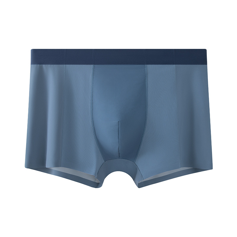 Pantalones de hielo de verano delgadas para hombres, pantalones de aire acondicionado frío, pantalones de malla deportiva transpirables, pantalones de cintura media delgadas sin marcas
