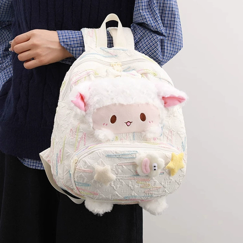 High quality cute winter backpack, capacious school bag, for students