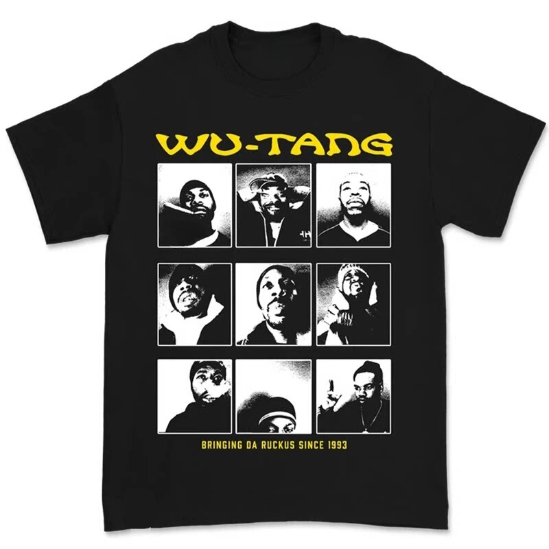 Clan Group Wu Tang Women's Casual Rap T-Shirt Men's Brand Band Legend Logo Band Crew Neck Clan Group Wu Tang Women's Casual Rap T-Shirt Men's Brand Band Legend Logo Band Crew Neck