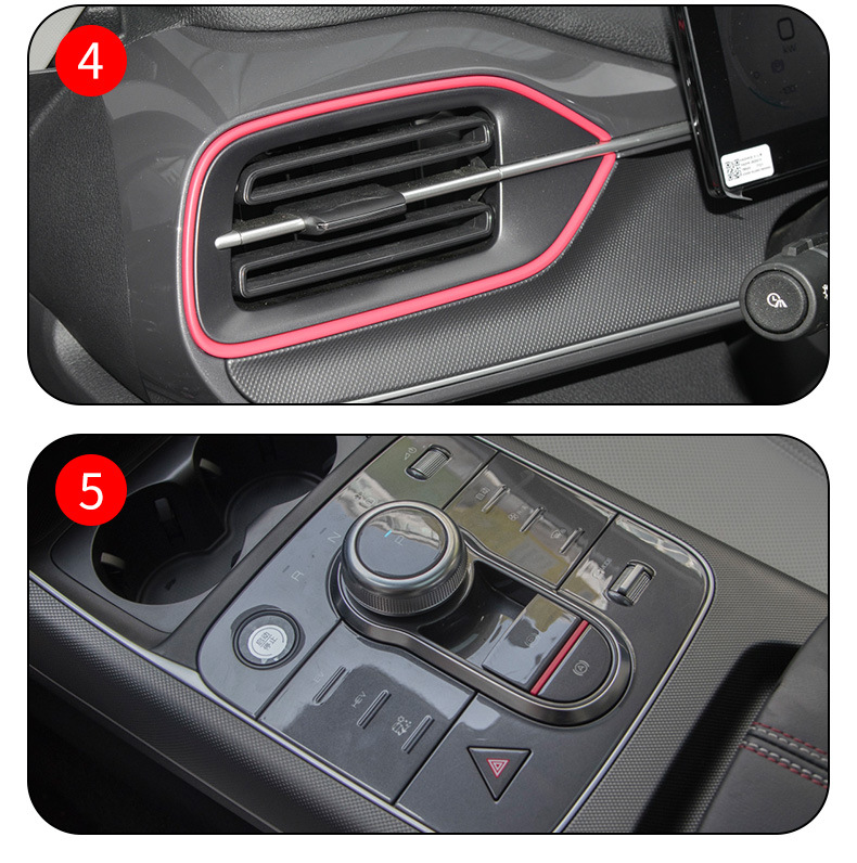 22-25 Byd Destroyer 05 Central Control Gear Interior Sticker Car Product Modified Paint Transparent Tpu Protective Film
