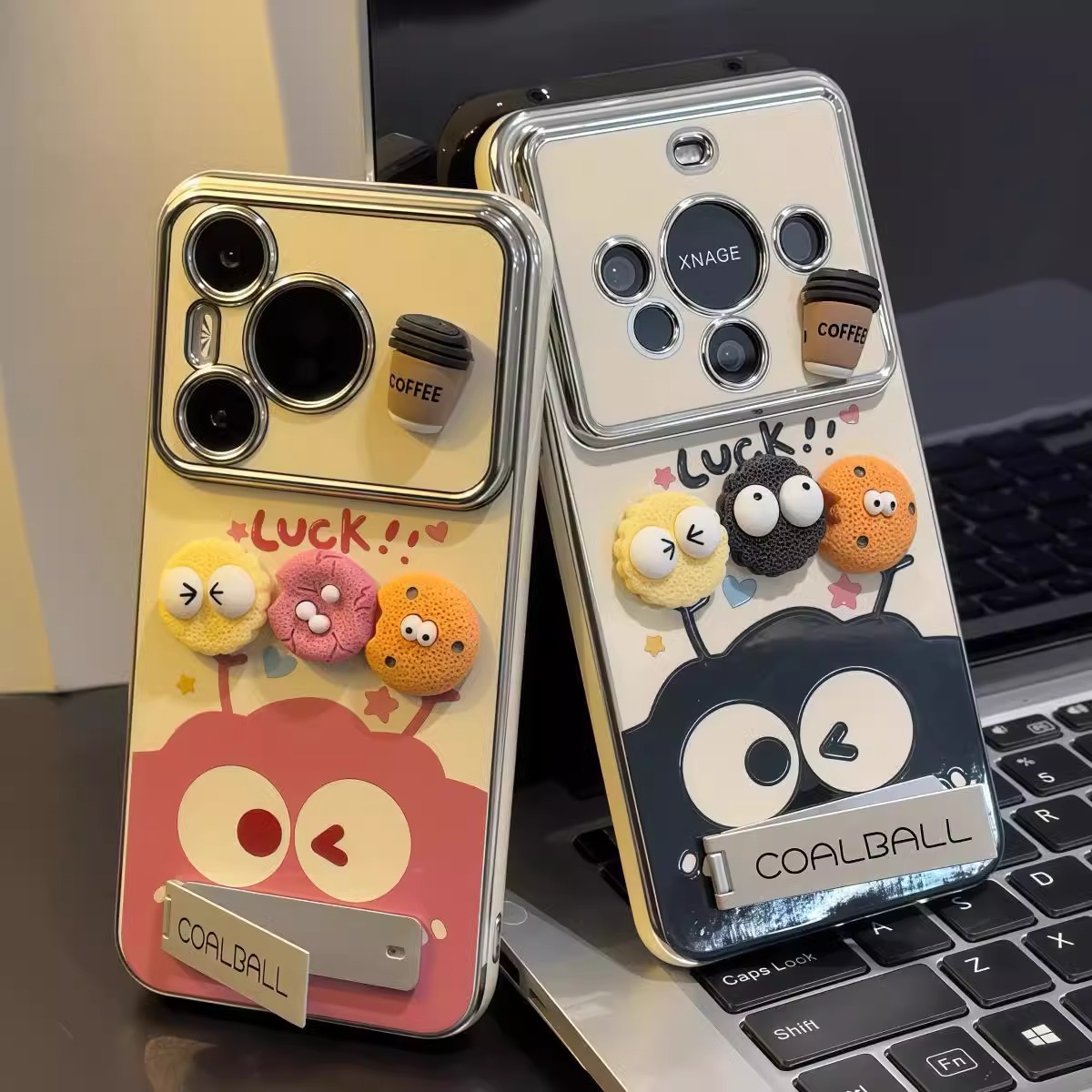 Coffee Coal Ball 16 Plus 8 Phone Case 17 Max Electroplated Window 14 Pro 11 Cute XS 15 XR 12_voghion.com
