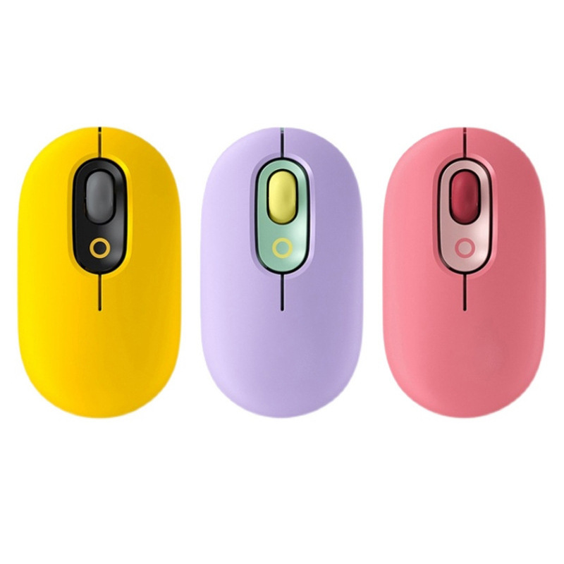 Suministro directo de fábrica, ratón inalámbrico Bluetooth POP para portátil, oficina, lindo, portátil, universal y silencioso.