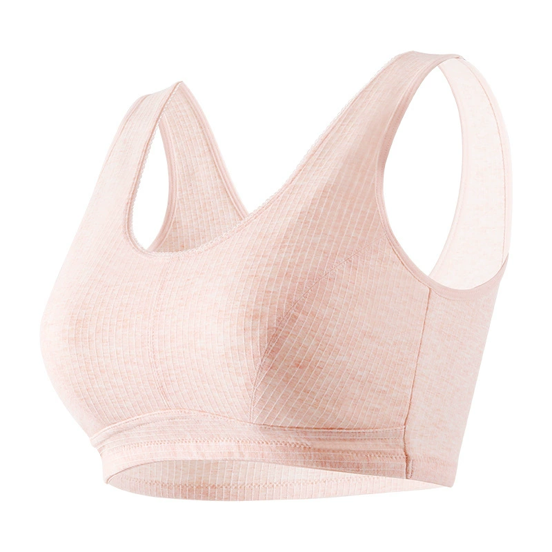 Cotton thin underwear, bra, comfortable tank top, for middle age, plus size
