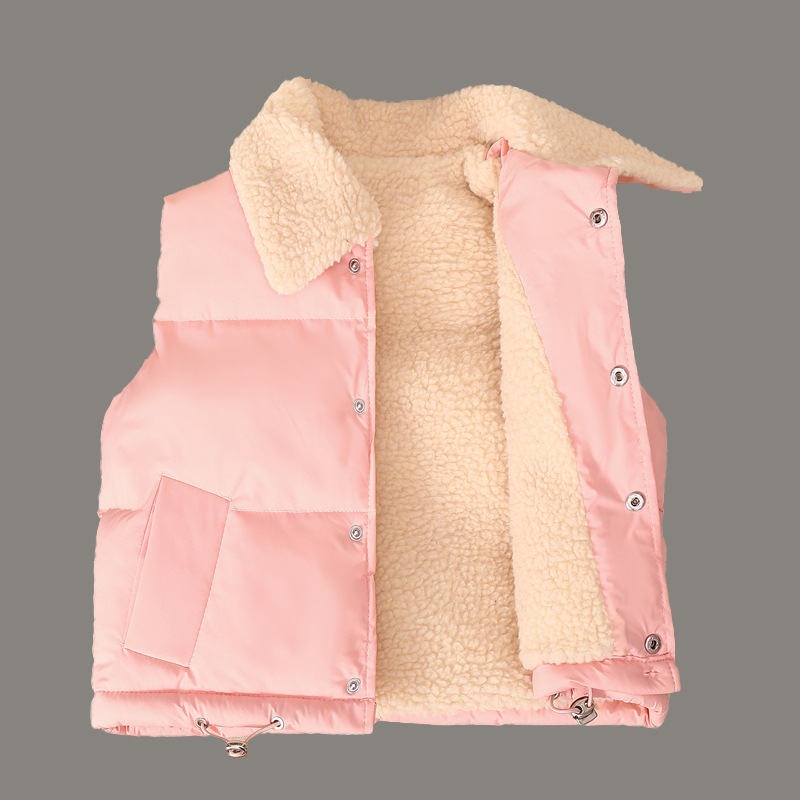Niños 2023 nuevo polar fleece chaleco niñas Otoño e Invierno chaleco polar superior bebé cálido chaleco desgaste exterior