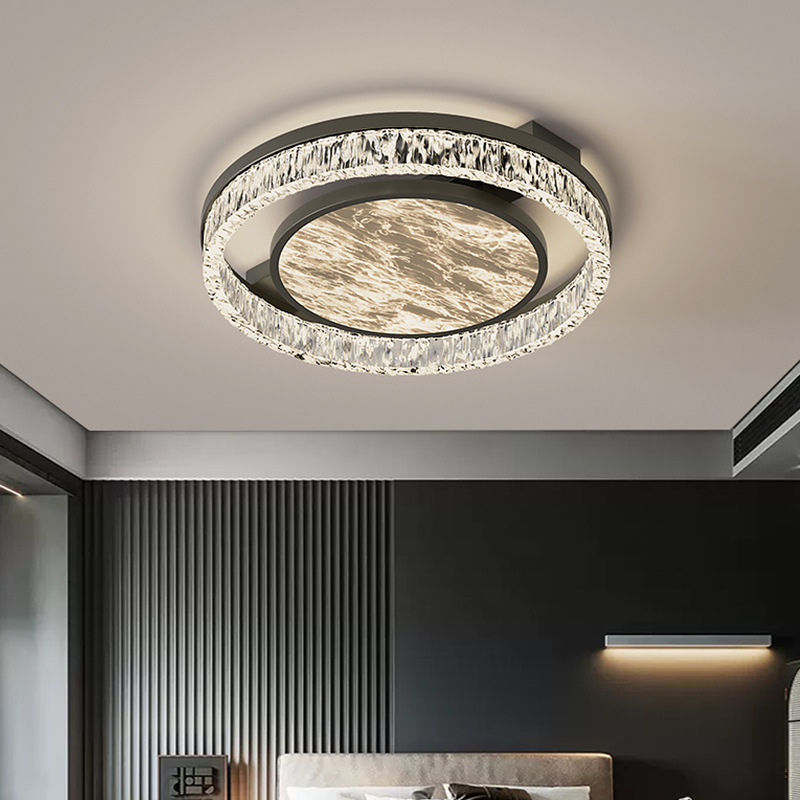 Lámpara de techo minimalista italiana moderna lujosa luz de nube y niebla lámpara principal del dormitorio atmósfera doméstica lámpara Zhongshan